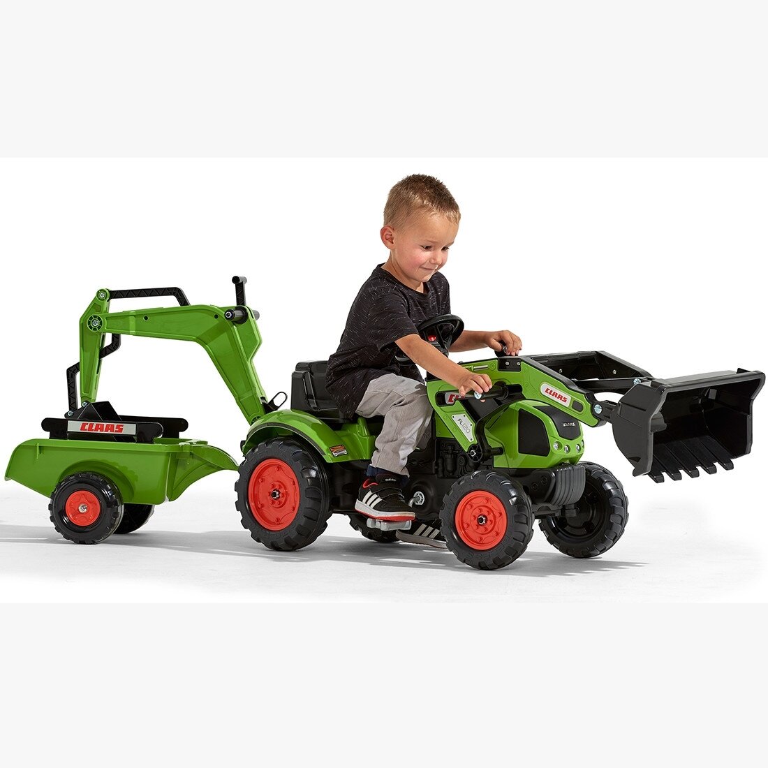 FALK traktorius su priekaba CLAAS Arion Backhoe KAUŠAS + krautuvas nuo 2 metų 10