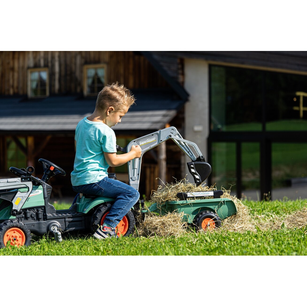 FALK Farm Lander ekskavatorius-krautuvas traktorius 2–5 m. 7 FALK Farm Lander ekskavatorius-krautuvas traktorius 2–5 m. 7
