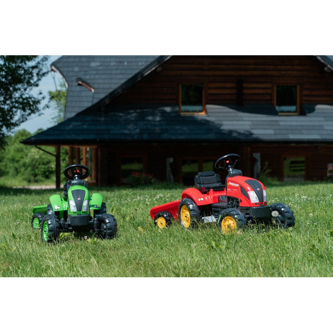 FALK Country Farmer pedalinis traktoriukas su priekaba žalias 2–5 m. 2 FALK Country Farmer pedalinis traktoriukas su priekaba žalias 2–5 m. 2