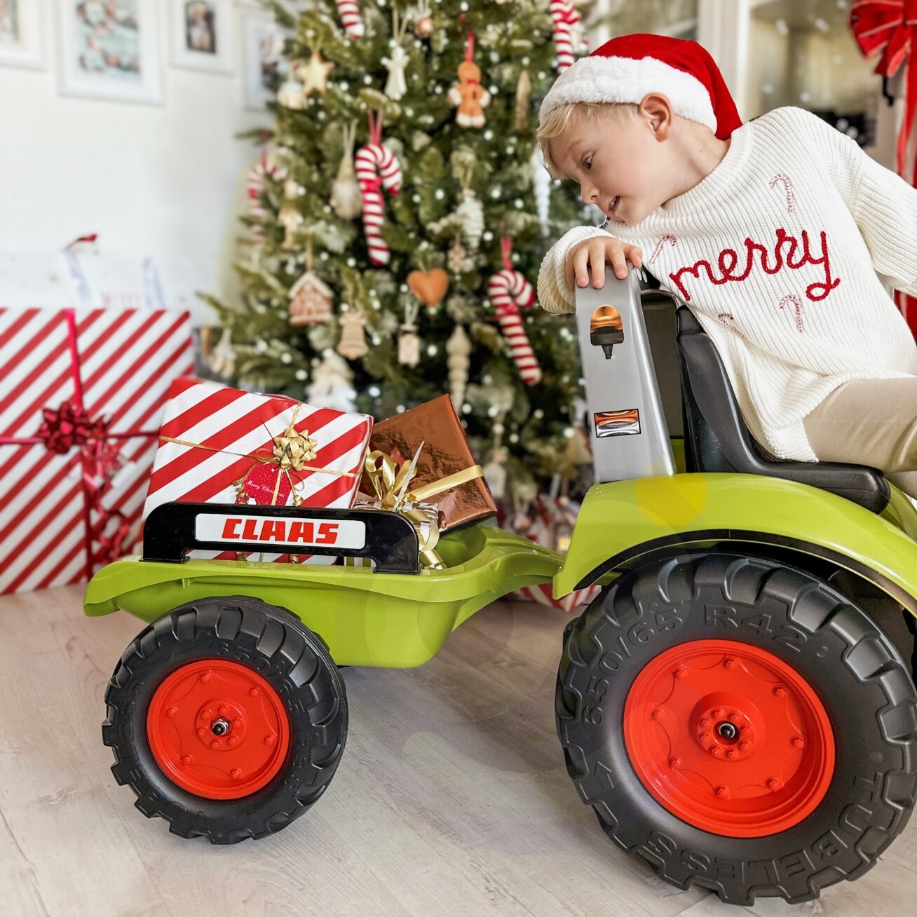 FALK didelis pedalinis traktorius Claas su priekaba nuo 3 metų 12