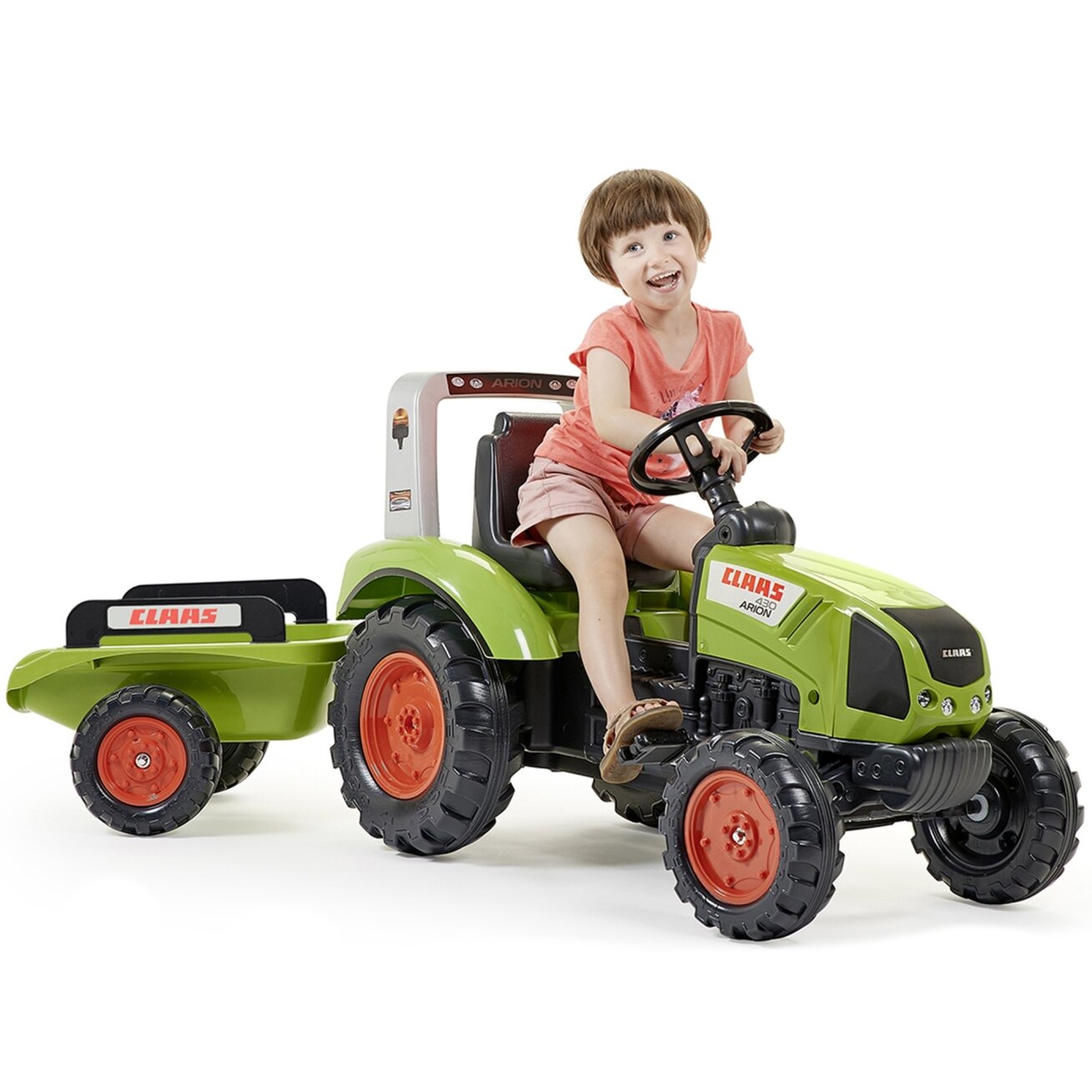 FALK didelis pedalinis traktorius Claas su priekaba nuo 3 metų 5 FALK didelis pedalinis traktorius Claas su priekaba nuo 3 metų 5