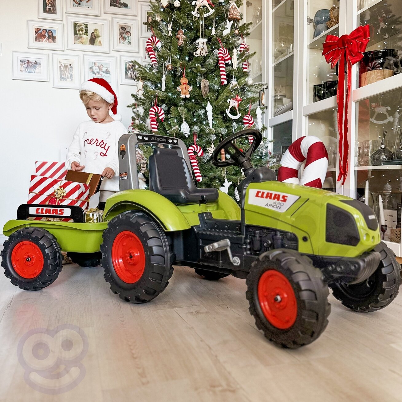 FALK didelis pedalinis traktorius Claas su priekaba nuo 3 metų 6 FALK didelis pedalinis traktorius Claas su priekaba nuo 3 metų 6