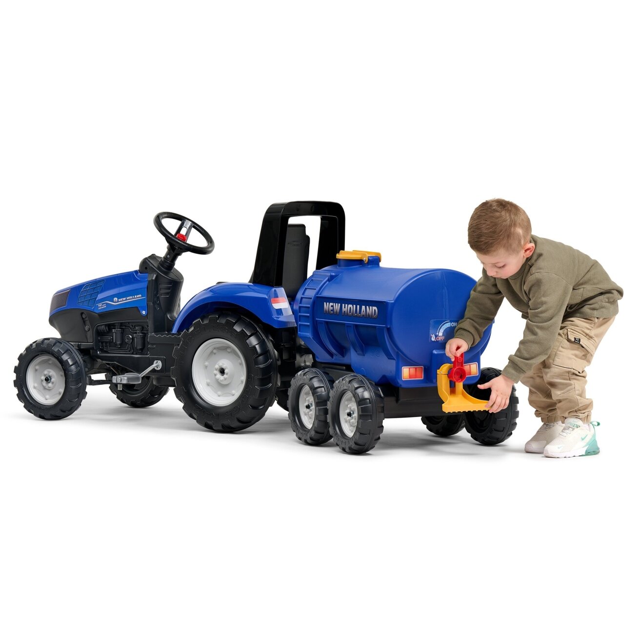 FALK cisterninė priekaba-bakelis su kranu New Holland mėlyna 3–7 m. 8