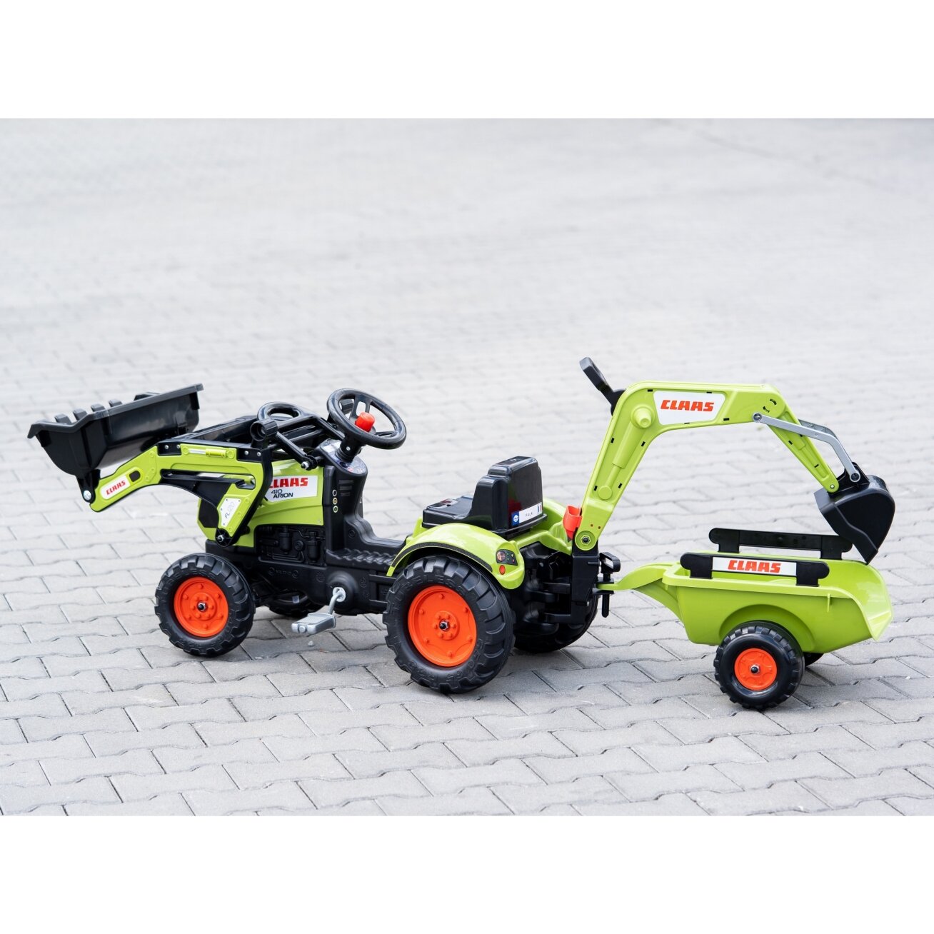 FALK traktorius su priekaba CLAAS Arion Backhoe KAUŠAS + krautuvas nuo 2 metų 6