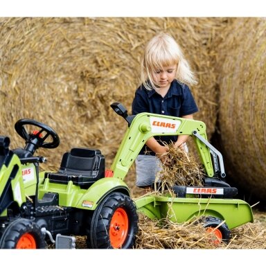 FALK traktorius su priekaba CLAAS Arion Backhoe KAUŠAS + krautuvas nuo 2 metų