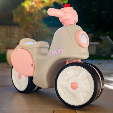 FALK Ežiukas paspirtukas Scooter Strada Retro mergaitei, tylios padangos nuo 1 metų