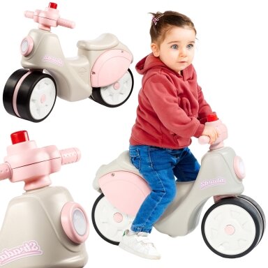 FALK Ežiukas paspirtukas Scooter Strada Retro mergaitei, tylios padangos nuo 1 metų