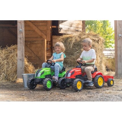 FALK Country Farmer pedalinis traktoriukas su priekaba žalias 2–5 m. 1 FALK Country Farmer pedalinis traktoriukas su priekaba žalias 2–5 m. 1