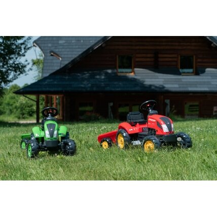 FALK Country Farmer pedalinis traktoriukas su priekaba žalias 2–5 m. 2 FALK Country Farmer pedalinis traktoriukas su priekaba žalias 2–5 m. 2