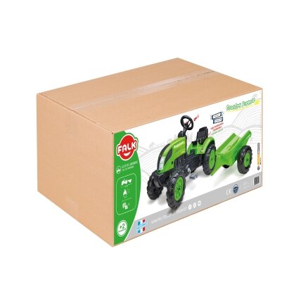 FALK Country Farmer pedalinis traktoriukas su priekaba žalias 2–5 m. 4 FALK Country Farmer pedalinis traktoriukas su priekaba žalias 2–5 m. 4