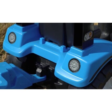 FALK Landini mėlynas pedalinis traktorius su priekaba 3–7 metų vaikams 1