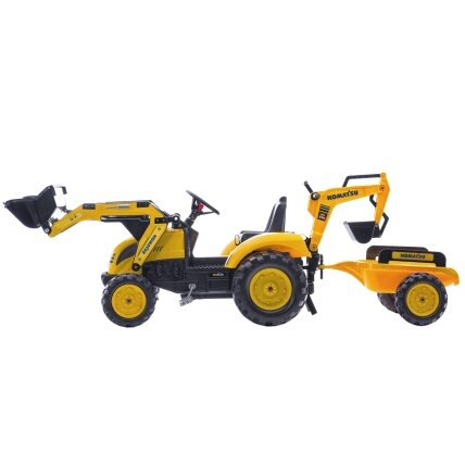 FALK pedalinis traktorius Komatsu ekskavatorius-krautuvas su priekaba 3–7 m. 8