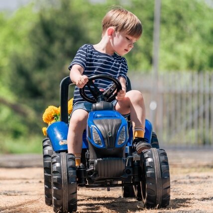 FALK pedaluojamas traktorius New Holland T8 su priekaba 3-7 metų 1 FALK pedaluojamas traktorius New Holland T8 su priekaba 3-7 metų 1