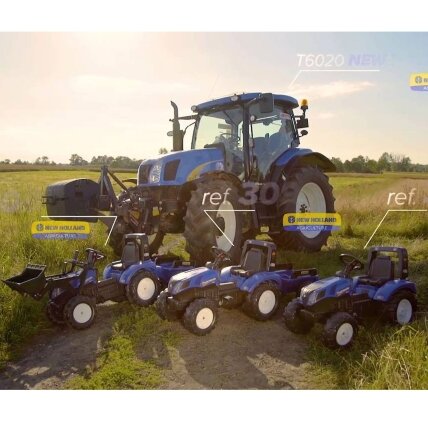 FALK pedaluojamas traktorius New Holland T8 su priekaba 3-7 metų 4 FALK pedaluojamas traktorius New Holland T8 su priekaba 3-7 metų 4