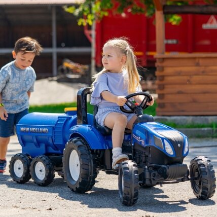 FALK cisterninė priekaba-bakelis su kranu New Holland mėlyna 3–7 m. 1