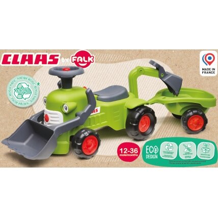 FALK traktoriukas Claas "Jeeiukas" su priekaba, krautuvu ir kau1u 10