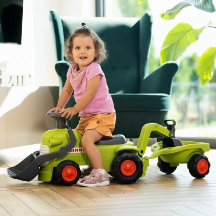 FALK traktoriukas Claas "Jeeiukas" su priekaba, krautuvu ir kau1u 5