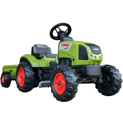 FALK žalias CLAAS pedalinis traktorius su priekaba + signalas nuo 2 metų. 7 FALK žalias CLAAS pedalinis traktorius su priekaba + signalas nuo 2 metų. 7
