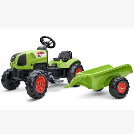 FALK žalias CLAAS pedalinis traktorius su priekaba + signalas nuo 2 metų. 8 FALK žalias CLAAS pedalinis traktorius su priekaba + signalas nuo 2 metų. 8