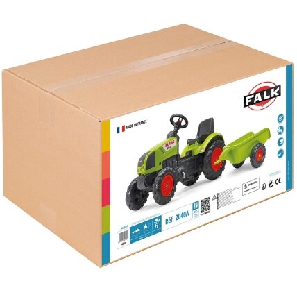 FALK žalias CLAAS pedalinis traktorius su priekaba + signalas nuo 2 metų. 9 FALK žalias CLAAS pedalinis traktorius su priekaba + signalas nuo 2 metų. 9