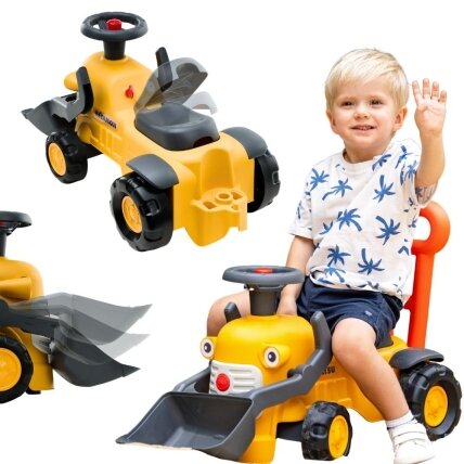 FALK paspirtukas-traktorius ekskavatorius Komatsu su kaušu ir signalu 1–3 m.