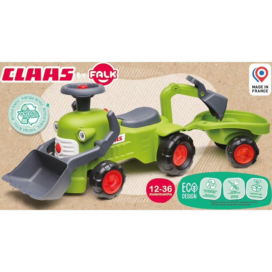 FALK traktoriukas Claas "Jeeiukas" su priekaba, krautuvu ir kau1u 10
