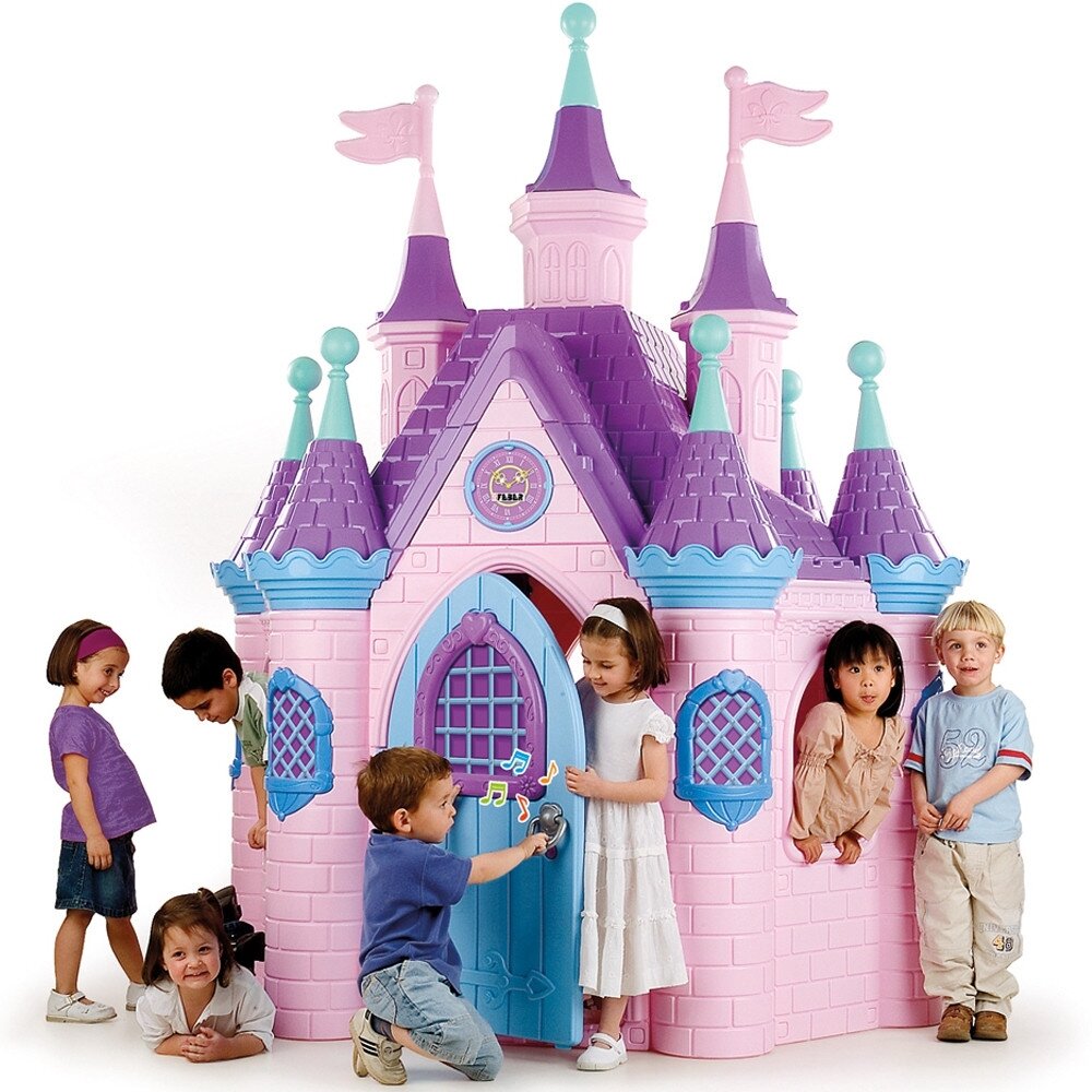 FEBER Didžiuliai princesės rūmai Super Palace sodo namelis FEBER Didžiuliai princesės rūmai Super Palace sodo namelis