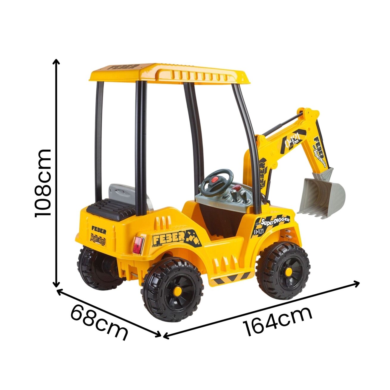 FEBER elektrinis ekskavatorius Super Digger patobulinta LT 12V baterija nuo 3 metų 7