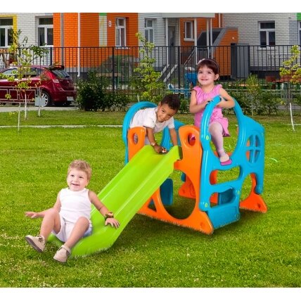 FEBER Didelė žaidimų aikštelė Activity Center čiuožykla 100 cm laipiojimo sienelė formos 1