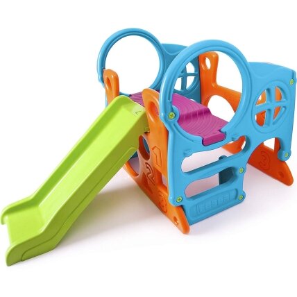 FEBER Didelė žaidimų aikštelė Activity Center čiuožykla 100 cm laipiojimo sienelė formos 3