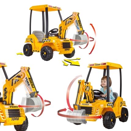 FEBER elektrinis ekskavatorius Super Digger patobulinta LT 12V baterija nuo 3 metų 3 FEBER elektrinis ekskavatorius Super Digger patobulinta LT 12V baterija nuo 3 metų 3