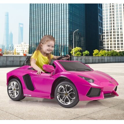 FEBER Lamborghini Aventador Pink elektrinis automobilis 6V 3+ 1