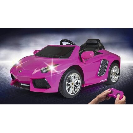 FEBER Lamborghini Aventador Pink elektrinis automobilis 6V 3+ 3 FEBER Lamborghini Aventador Pink elektrinis automobilis 6V 3+ 3
