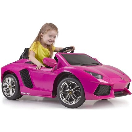 FEBER Lamborghini Aventador Pink elektrinis automobilis 6V 3+ 4
