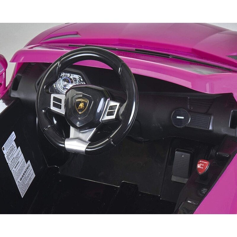 FEBER Lamborghini Aventador Pink elektrinis automobilis 6V 3+ 2 FEBER Lamborghini Aventador Pink elektrinis automobilis 6V 3+ 2