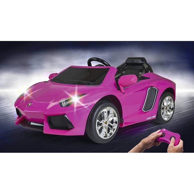 FEBER Lamborghini Aventador Pink elektrinis automobilis 6V 3+ 3