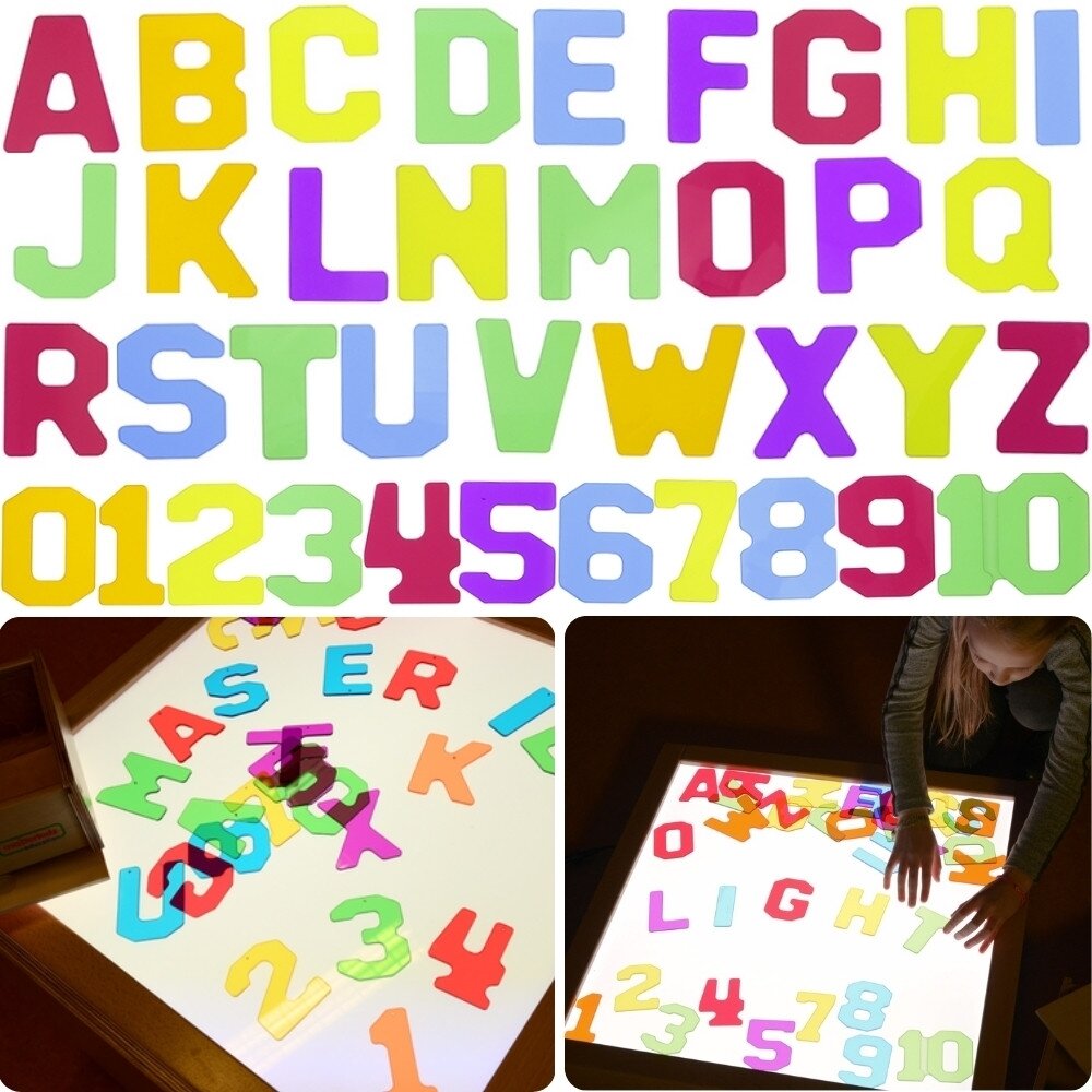 MASTERKIDZ Permatomi skaičiai ir raidės 38 vnt. Montessori