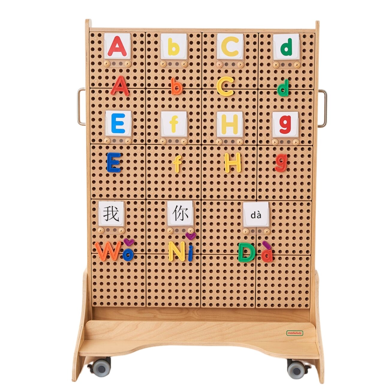 MASTERKIDZ Abėcėlė – didžiųjų ir mažųjų raidžių rinkinys sieniniams STEM paneliams 122 el. 1