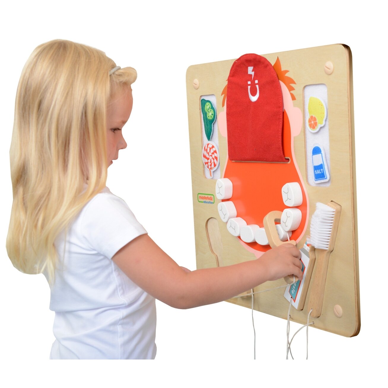 MASTERKIDZ Burnos higiena Sieninė sensorinė lentelė Flex Montessori