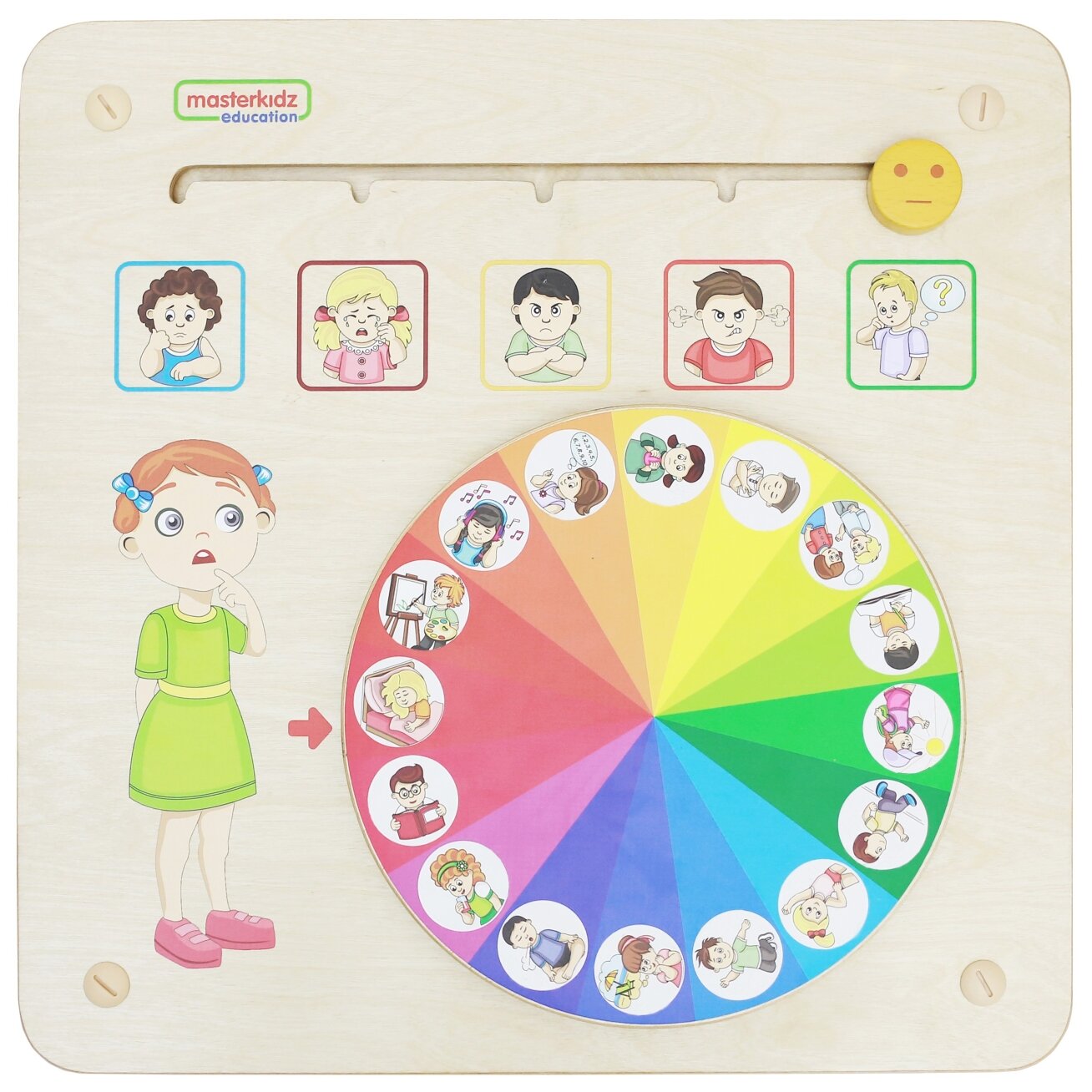 MASTERKIDZ Edukacinė lenta Emocijų mokymasis Emocijų valdymas Montessori 2