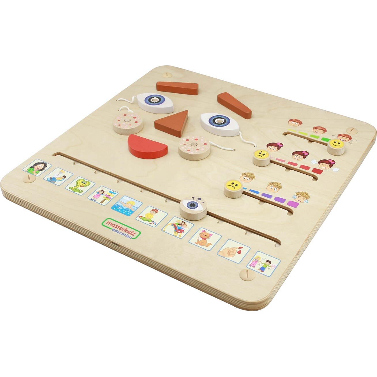 MASTERKIDZ edukacinė lenta Kaip jautiesi? Emocijų mokymasis Montessori 8