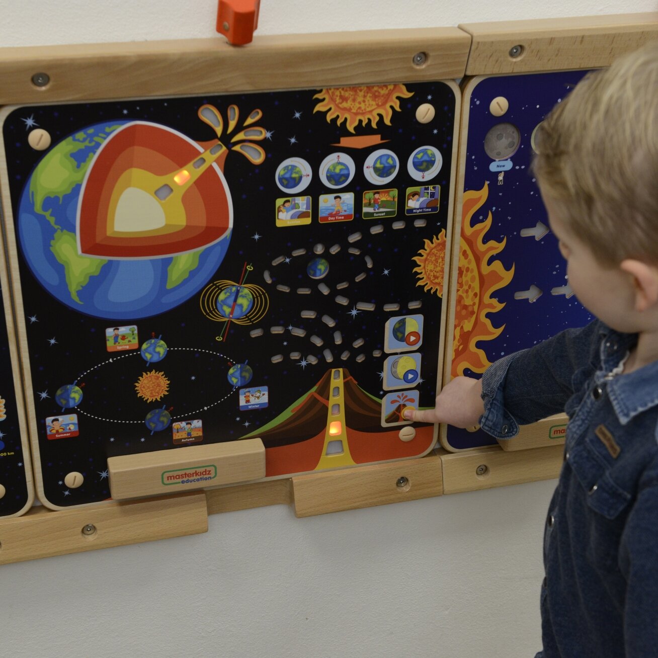 MASTERKIDZ Edukacinė lenta Žemė Montessori 1