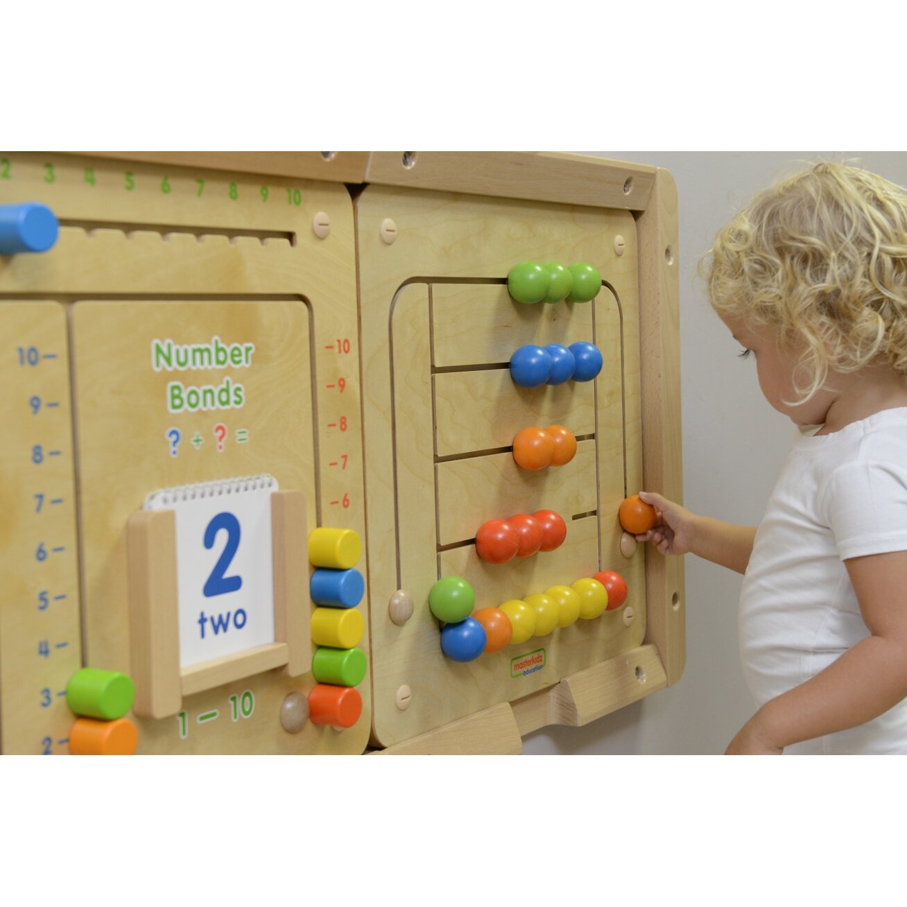MASTERKIDZ Sieninė edukacinė lenta Labirintas su karoliukais Montessori 17