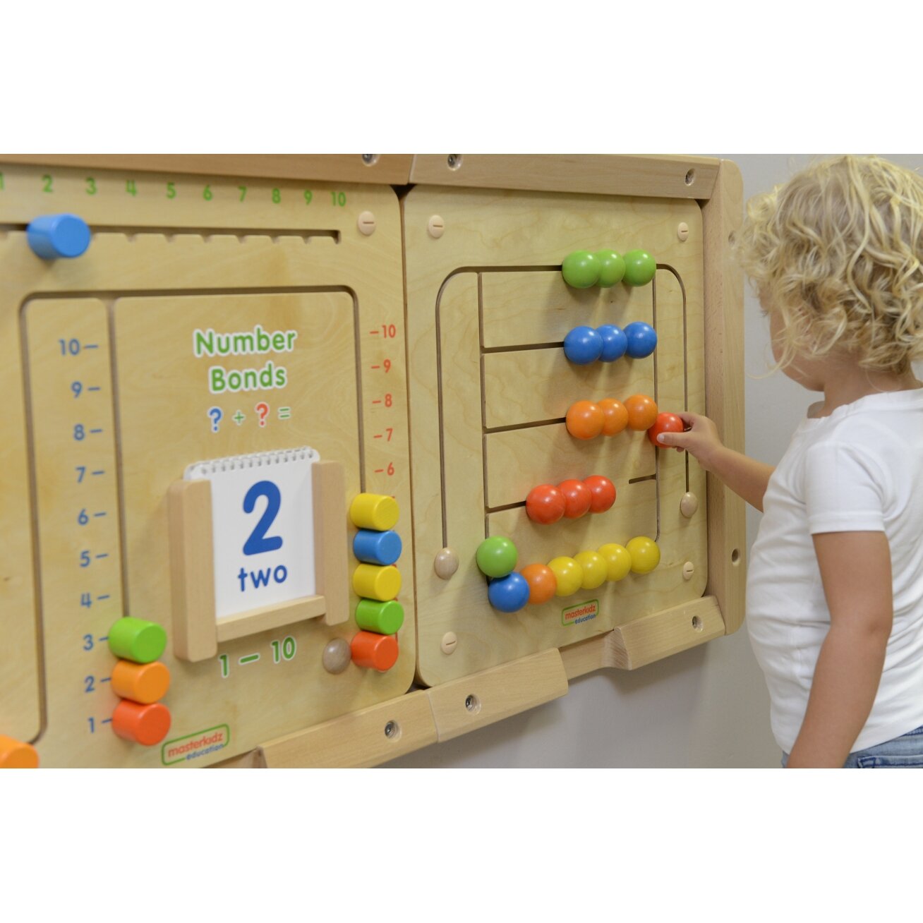 MASTERKIDZ Sieninė edukacinė lenta Labirintas su karoliukais Montessori 8