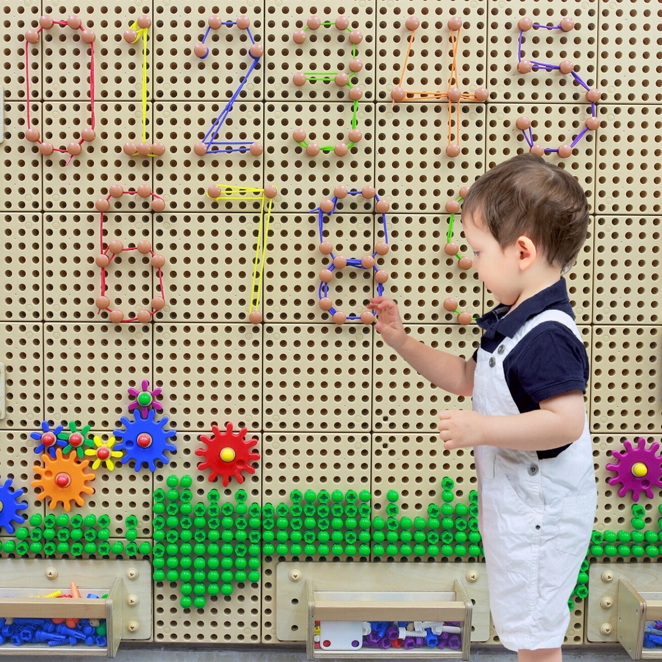 MASTERKIDZ Žiedelių ir virvelių rinkinys – STEM mokslinei-kūrybinei lentelei 4