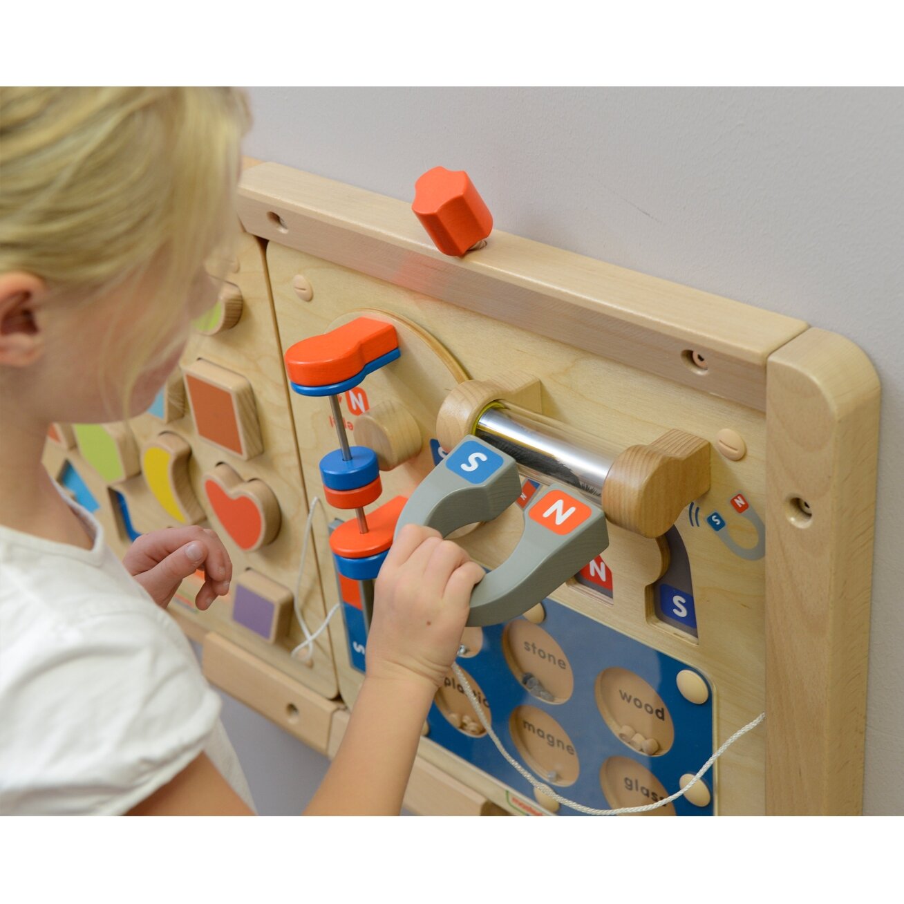 MASTERKIDZ Magnetinės traukos pažinimas – sieninė edukacinė lenta Flex Montessori 3