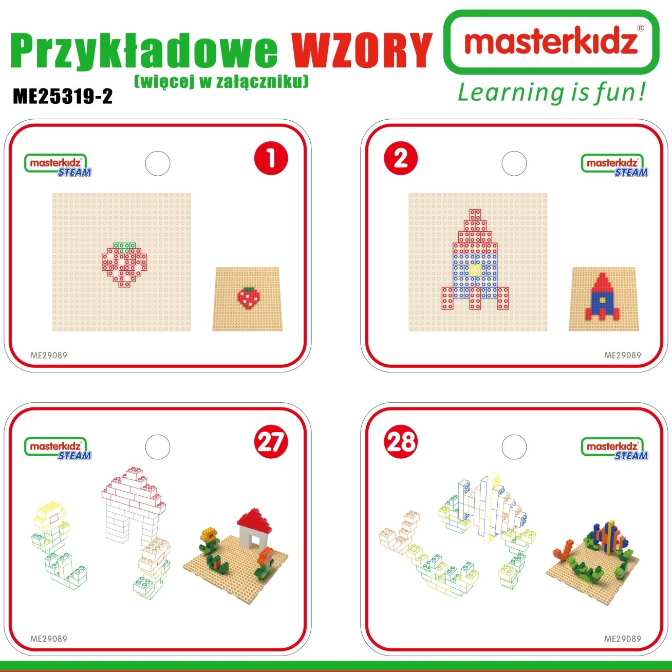 MASTERKIDZ Medinis edukacinis stalas + STEM WALL PRIEDAI + 135 kaladėlės 2