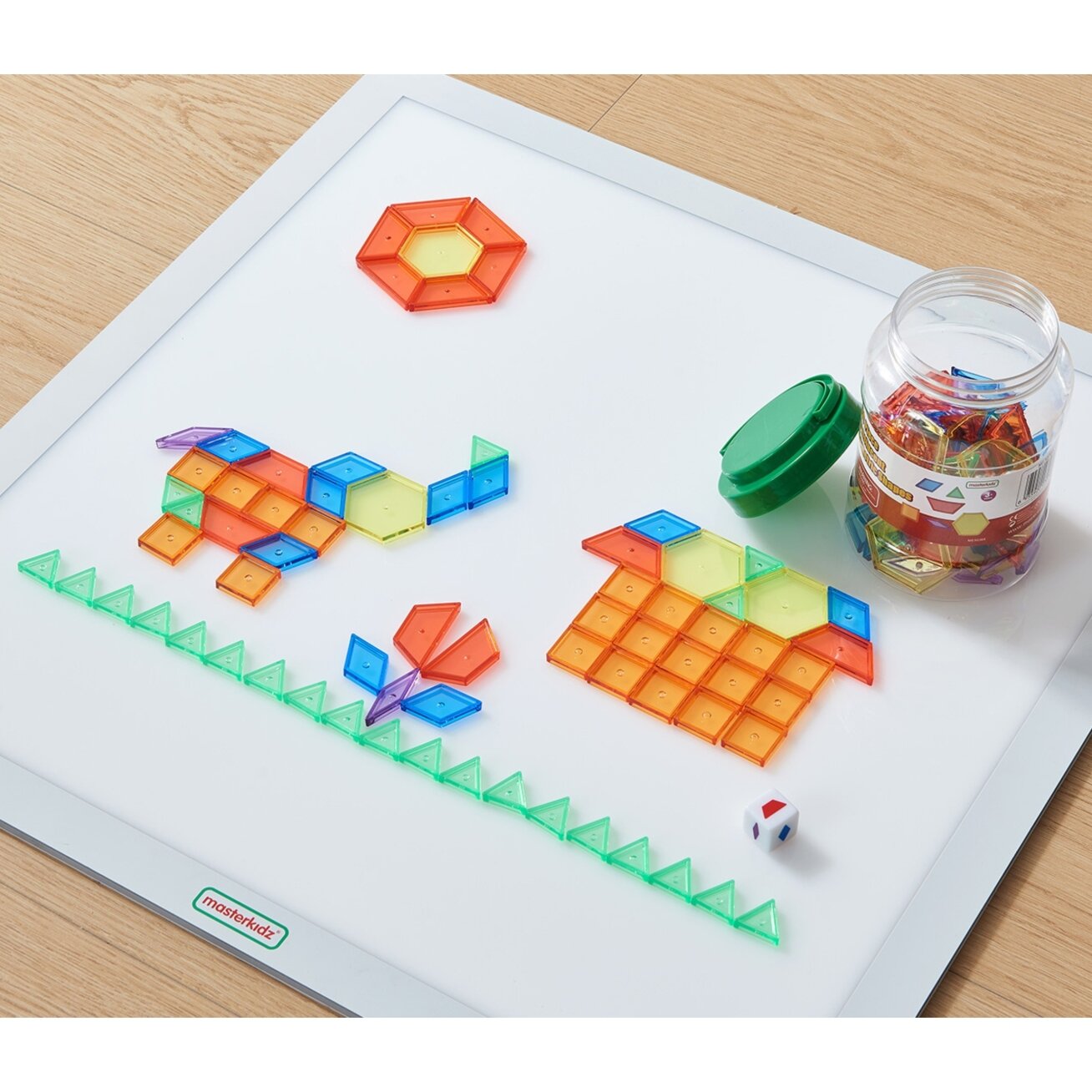 MASTERKIDZ Montessori Tangram Mozaikos kaladėlių rinkinys 140 el. 2 MASTERKIDZ Montessori Tangram Mozaikos kaladėlių rinkinys 140 el. 2