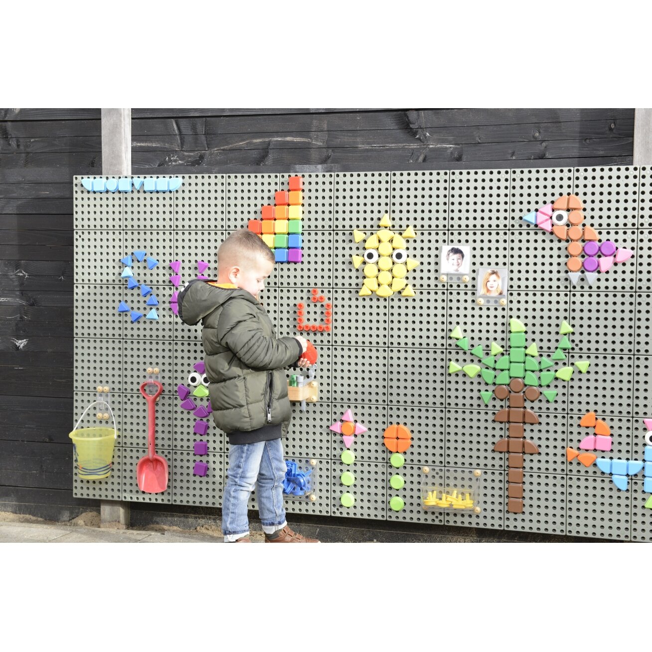 MASTERKIDZ Geometrinių figūrų formos žiedelių rinkinys 64 vnt. STEM lentoms 21
