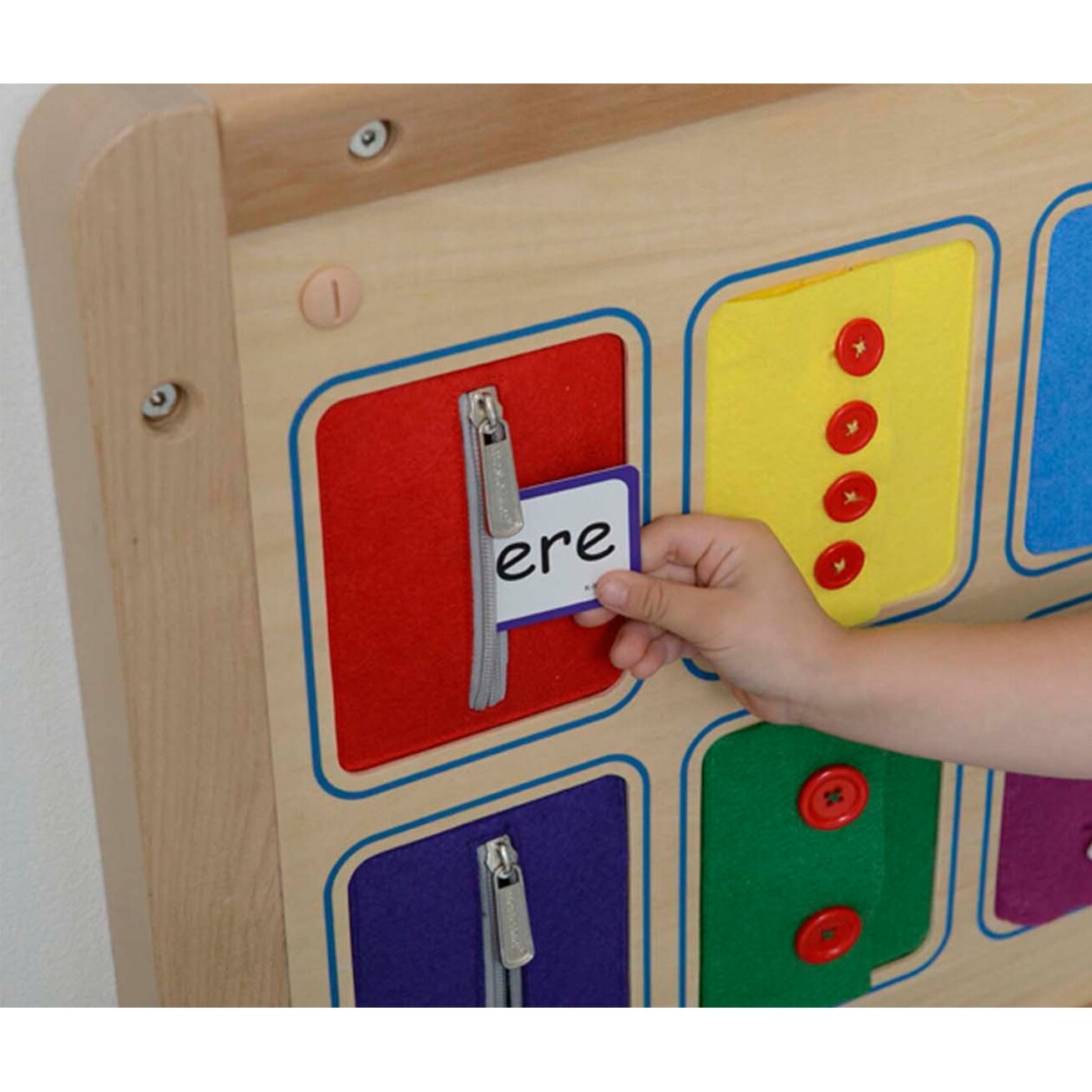 MASTERKIDZ Sieninė lenta Spynų užsegimas ir atsegimas Užtrauktukai Sagos Montessori 5 MASTERKIDZ Sieninė lenta Spynų užsegimas ir atsegimas Užtrauktukai Sagos Montessori 5
